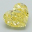 1.97 Ct. Fancy Intense Yellow Heart Lab Grown Diamond
