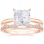 14KR Moissanite Freesia Ring with Sia Diamond Open Ring, smalltop view