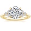 18K Yellow Gold Luxe Melody Diamond Ring (1/5 ct. tw.), smalltop view