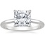 Platinum Elodie 1.8mm Solitaire Ring, smalltop view