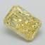 4.02 Ct. Fancy Vivid Yellow Radiant Lab Grown Diamond