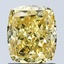1.59 Ct. Fancy Vivid Yellow Cushion Lab Grown Diamond