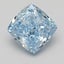 2.09 Ct. Fancy Vivid Blue Cushion Lab Grown Diamond