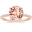14K Rose Gold Ballad Half Coverage Diamond Ring (1/8 ct. tw.), smalltop view