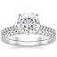 18KW Moissanite Sonora Diamond Bridal Set (1/4 ct. tw.), smalltop view