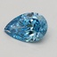0.64 Ct. Fancy Vivid Blue Pear Lab Grown Diamond