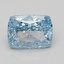 2.09 Ct. Fancy Vivid Blue Cushion Lab Grown Diamond
