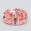 2.14 Ct. Fancy Intense Pink Oval Lab Grown Diamond