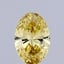0.45 Ct. Fancy Intense  Yellow Oval Lab Grown Diamond