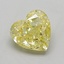 1.02 Ct. Fancy Intense  Yellow Heart Lab Grown Diamond