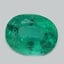 8.9x7.0mm  Green  Oval   Emerald