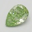 0.70 Ct. Fancy Vivid  Green Pear Lab Grown Diamond