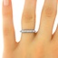 The Hazel Ring, smalltop view on a hand