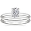 PT Moissanite Hazel Bridal Set, smalltop view
