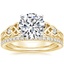 18K Yellow Gold Aberdeen Diamond Ring with Luxe Ballad Diamond Ring (1/4 ct. tw.)