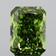 3.97 Ct. Fancy Vivid Green Radiant Lab Grown Diamond