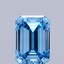 0.99 Ct. Fancy Vivid  Blue Emerald Lab Grown Diamond
