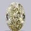 1.09 Ct. Fancy Light Yellow Oval Lab Grown Diamond