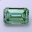 10.54 Ct. Fancy Vivid  Green Emerald Lab Grown Diamond