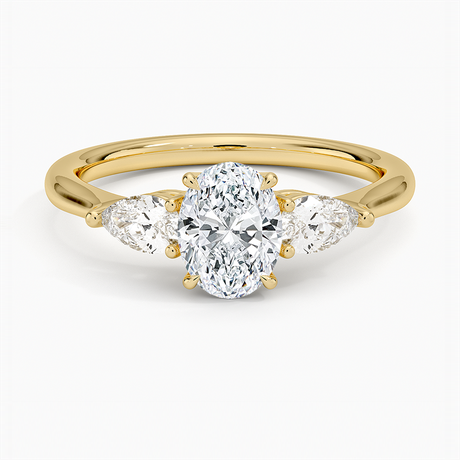 Opera Diamond Three Stone Engagement Ring