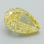 1.32 Ct. Fancy Intense Yellow Pear Lab Grown Diamond