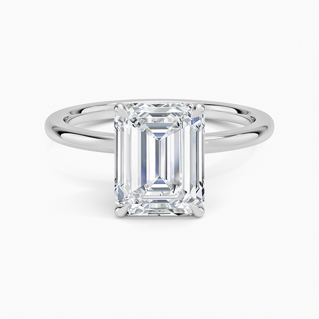 Platinum Petal 1.5mm Diamond Ring
