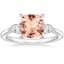 Platinum Petite Opera Three Stone Diamond Ring (1/4 ct. tw.), smalltop view