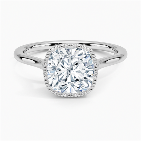 18K White Gold Margot Bezel Ring