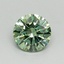 0.60 Ct. Fancy Vivid Green Round Lab Grown Diamond