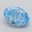 5.53 Ct. Fancy Vivid Blue Oval Lab Grown Diamond