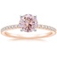 14K Rose Gold Ballad Three-Quarter Coverage Diamond Ring (1/4 ct. tw.), smalltop view
