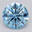 2.21 Ct. Fancy Intense Blue Round Lab Grown Diamond