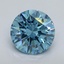 3.50 Ct. Fancy Vivid Blue Round Lab Grown Diamond