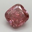 2.05 Ct. Fancy Vivid Red Cushion Lab Grown Diamond
