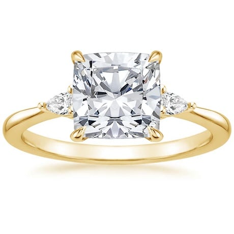 18K Yellow Gold Aria Contoured Diamond Bridal Set