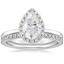 18KW Moissanite Vienna Diamond Bridal Set (1/2 ct. tw.), smalltop view