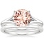 18KW Morganite Reverie Bridal Set, smalltop view