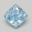 2.06 Ct. Fancy Vivid Blue Cushion Lab Grown Diamond