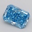 1.49 Ct. Fancy Vivid  Blue Radiant Lab Grown Diamond