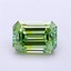 1.53 Ct. Fancy Vivid  Green Emerald Lab Grown Diamond