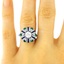 The Ariel Ring, smalltop view on a hand