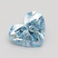 1.64 Ct. Fancy Intense Blue Heart Lab Grown Diamond