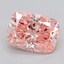 6.05 Ct. Fancy Vivid  Pink Cushion Lab Grown Diamond