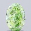 1.28 Ct. Fancy Vivid Green Oval Lab Grown Diamond