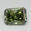 7.15 Ct. Fancy Vivid Green Radiant Lab Grown Diamond