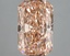 3.02 Ct. Fancy Vivid Orangy Pink Radiant Lab Grown Diamond