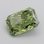 4.36 Ct. Fancy Vivid Green Radiant Lab Grown Diamond