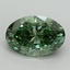 5.19 Ct. Fancy Vivid Pacific Green Oval Lab Grown Diamond