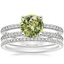 18K White Gold Linnia Diamond Ring with Whisper Eternity Diamond Ring (1/4 ct. tw.)