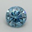 1.01 Ct. Fancy Vivid Blue Round Lab Grown Diamond